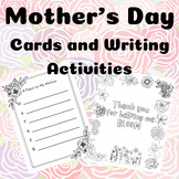 Mothers Day Card Template and Writing Paper Activities |Mo