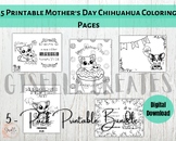 Mother's Day Chihuahua Coloring Pages
