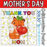 Mother's Day Collaborative Coloring poster