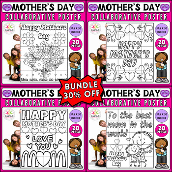 Preview of Mother's Day Collaborative Poster Bundle: Mother's Day Craft & Bulletin Board