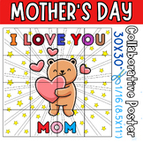 Mother's Day Collaborative Poster Coloring pages | Bulleti