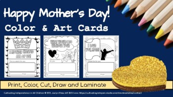 Preview of Mother's Day Color & Art Cards