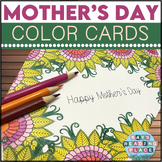Mother's Day Color Card for Upper Elementary, no prep stat