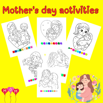 Mother's Day Color By Number - Kids Activity Zone