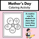 Mother's Day Coloring Activity for Lower Elementary | Kind