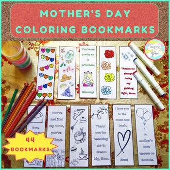 Mother's Day Coloring Bookmarks | End of the Year | Spring Activity for ...