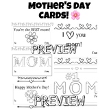 Mother's Day Coloring Cards!