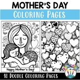 Mothers Day Coloring Pages Poem Activities Sheets for Moms