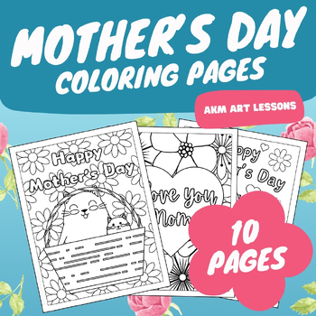 Preview of Mother's Day Coloring Pages - Coloring Sheets - Coloring Book