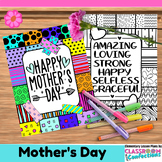 Happy Mother’s  Day Coloring Pages : Coloring Sheets Mothe