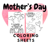 Mother's Day Coloring Sheets- May / Spring Coloring Sheets