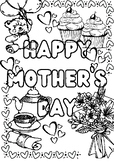 Mother's Day Colouring Sheets
