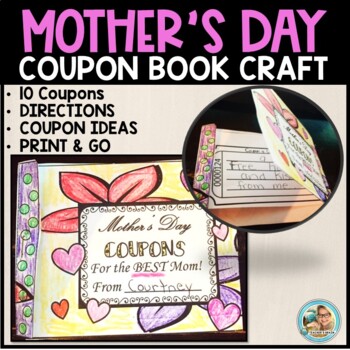 Preview of Mother's Day Crafts Ideas Coupon Book Print and Go
