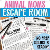 Mother's Day Crack the Code Escape Room Animal Moms Readin