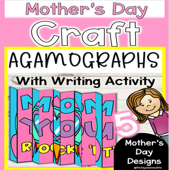 Preview of Mother's Day Craft - AGAMOGRAPH Art - 3 Differentiated Versions and 5 Designs