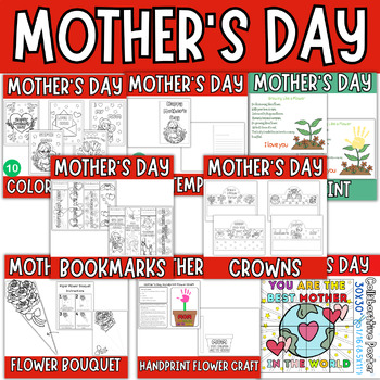 Preview of Mother's Day Craft Activity Bundle. Mother's Day Activities & Crafts and MORE