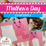 Mother's Day Craft Activity | Cat Themed Writing Craftivit