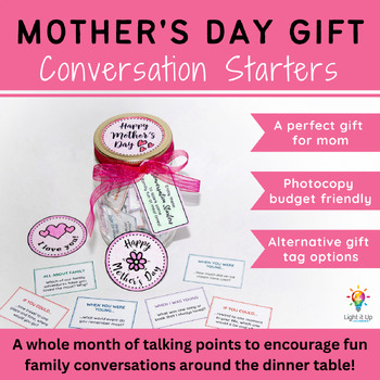 Preview of Mother's Day Craft Activity (Conversation Starters Gift Jar)