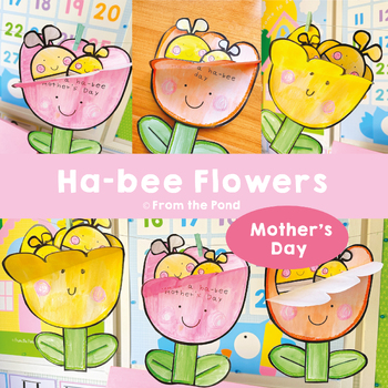 Preview of Mother's Day Craft Activity Happy Flower and Bees