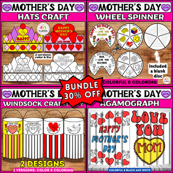 Preview of Mother's Day Craft Bundle: DIY Projects & Activities for Heartfelt Celebrations