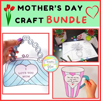 Preview of Mother’s Day Craft Bundle | End of the Year Amazing Activity