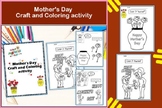 Mother's Day Craft End of Year & Coloring for Prek-K Graphic