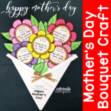 Mother's Day Craft - Flower Bouquet Card Writing Activity