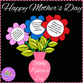 Mother's Day Craft - Flower Bouquet Card Writing Activity 