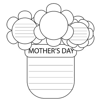 Mother's Day Craft | Flower Card Crafft Writing Activity | TPT