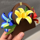 3D Mother’s Day Craft Flower Card for Mom Mothers crafts G