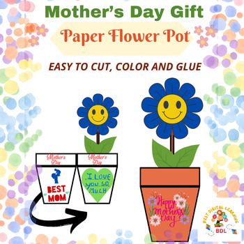 Preview of Mother's Day Craft /Flower pot/Gift