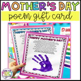Mother's Day Craft: Mother's Day Handprint Poem Gift Card