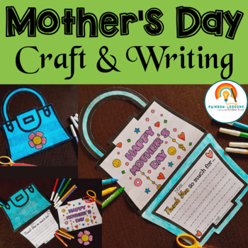 Mothers Day Craft | Mothers Day Writing Prompts | Mothers Day Purse Card