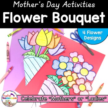 Preview of Mother's Day Craft - Paper Flower Bouquet