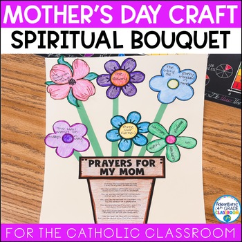 Preview of Mother's Day Craft Activity & Spiritual Bouquet | Catholic Religious
