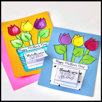 Mother's Day Craft | Thank You for Helping Me Grow | TpT