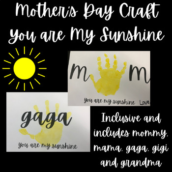 Mother's Day You Are My Sunshine Book and Picture Frame Craft - Life  Between Summers