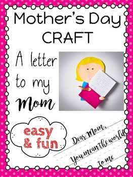 Preview of Mother's Day Craft easy & fun VIDEO