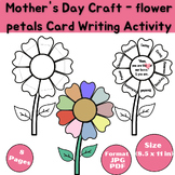 Mother's Day Craft - flower petals Card Writing Activity