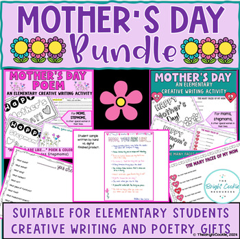 Preview of Mother's Day Poem and Writing Craft | Prompt for Elementary - No Prep!