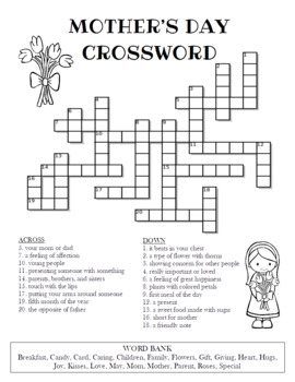 Free Free 114 Mother&#039;s Day Crossword Svg SVG PNG EPS DXF File