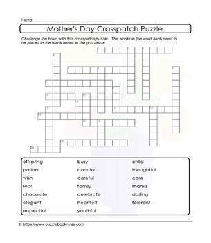 Mother's Day Cryptolist & Crosspatch Puzzles - 40 Puzzles Printable