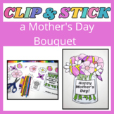 Mother's Day Cut and Paste Craft Color Fine Motor Scissor 