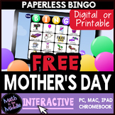 Mother's Day Bingo Digital Game - FREE Mothers Day Activit