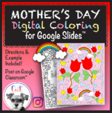 Mother's Day Distance Learning Digital Coloring Pages for 