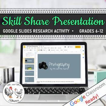 Preview of Skill Share Independent Learning Google Slides Presentation Project - Technology