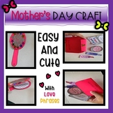 Mother's Day Easy Craft - Mirror and Make Up, Beauty Kit -