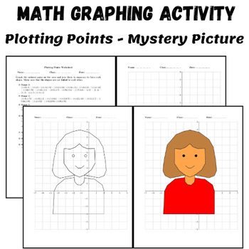 Preview of Mother's Day & End of Year Math Activities - Coordinate Plane Graphing Pictures