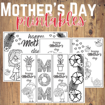 Preview of Mother's Day FREEBIE | Mother's Day Card | Mother's Day Coloring Bookmarks