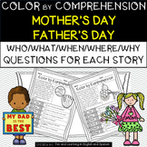 Mother's Day & Father's Day (Color by Comprehension) w/ Di